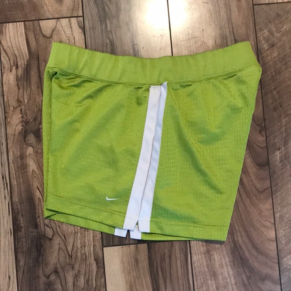 Nike Neon Green Mesh Shorts - Picture 2 of 5